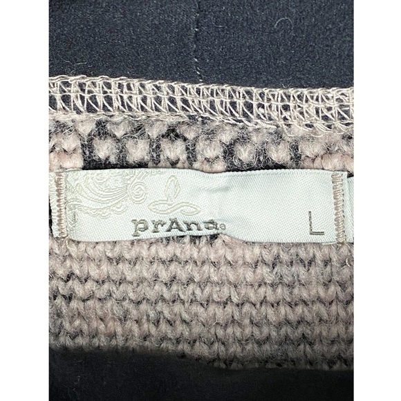 Prana Womens‎ Sweater L Crestland Wool Turtleneck Patchwork Pullover Dusty Rose - Picture 11 of 11